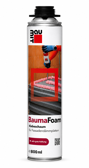 Pur pjena slaboekspandirajuća, BAUMAFOAM, 800 ml, BAUMIT