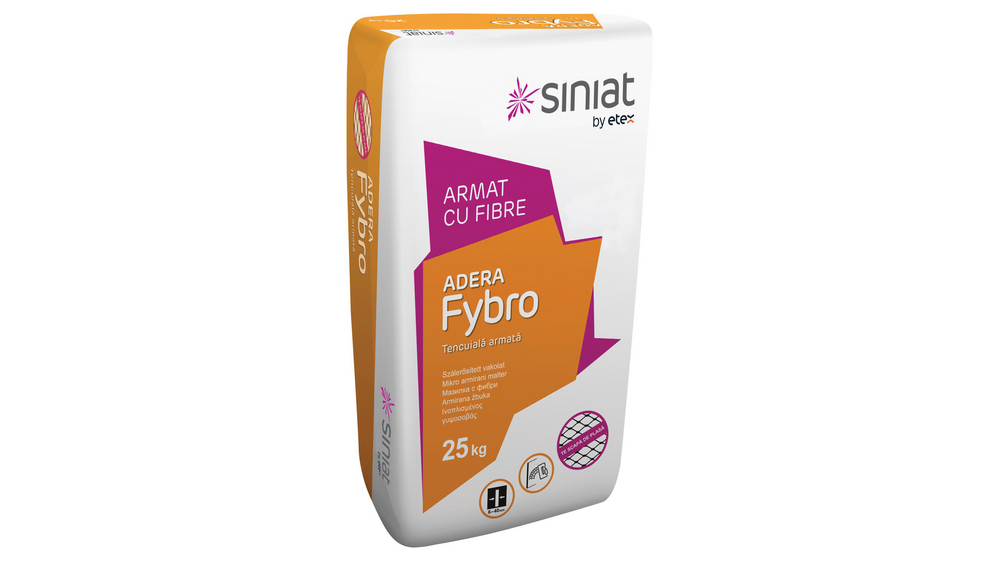 Glet masa ojačana vlaknima, ADERA Fybro 25 kg, SINIAT