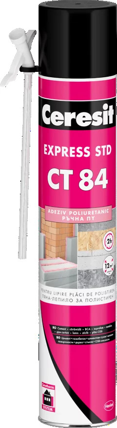 PUR pjena niskoekspandirajuća, CT 84, 750 ml, sa slamčicom, CERESIT
